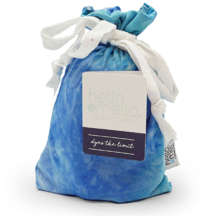Hello Mello Aqua Tie Dye Lounge Top Shirt
