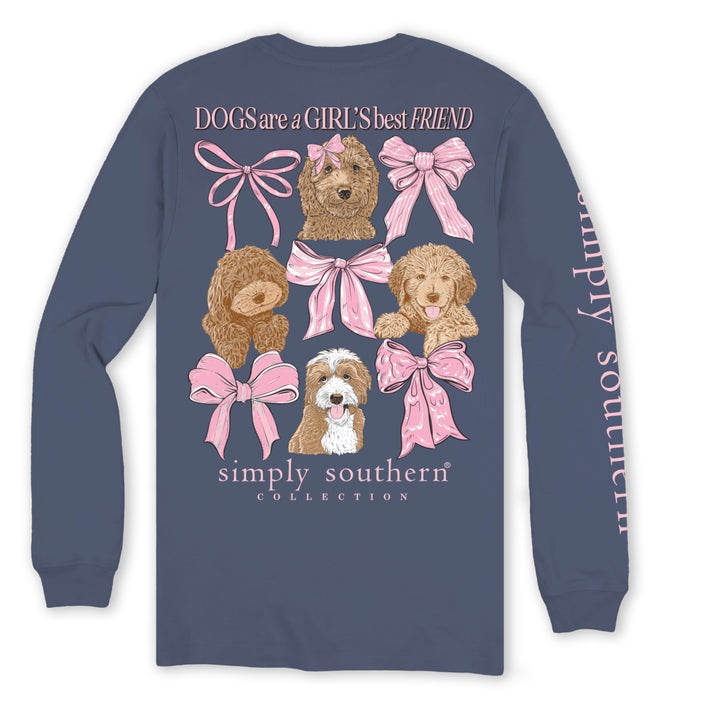 Simply Southern Youth Dogs Are A Girl's Friend T-shirt
