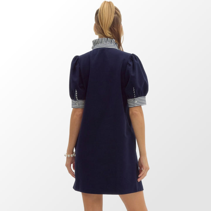 Navy Nautical Shift Dress