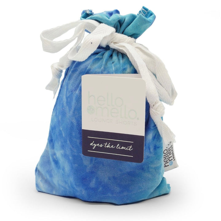 Hello Mello Aqua Tie Dye Lounge Shorts