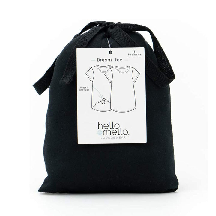 Hello Mello Black Lounge Top Shirt