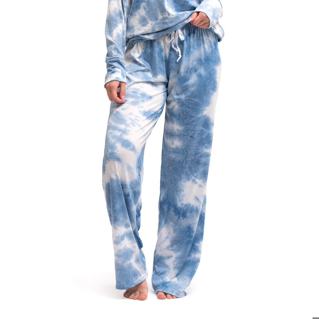 Hello Mello Blue Tie Dye Lounge Pants