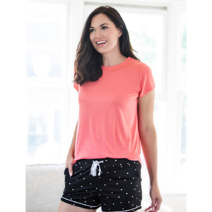 Hello Mello Coral Lounge Top Shirt