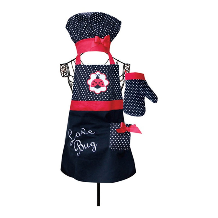 Kids Apron Set Love Bug Ladybug