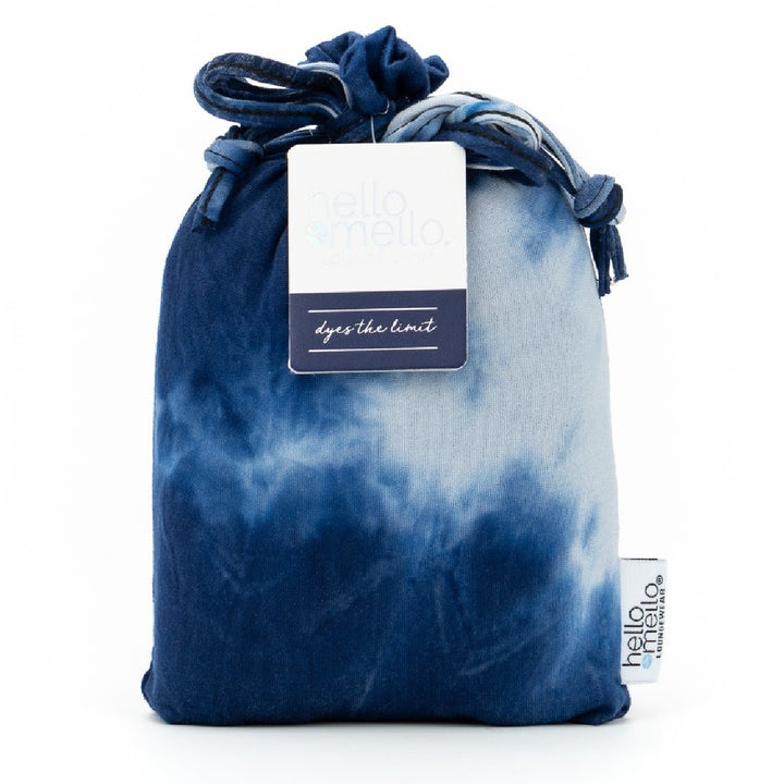 Hello Mello Navy Tie Dye Lounge Shorts
