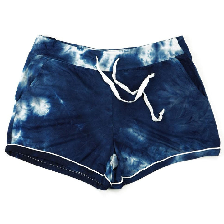 Hello Mello Navy Tie Dye Lounge Shorts