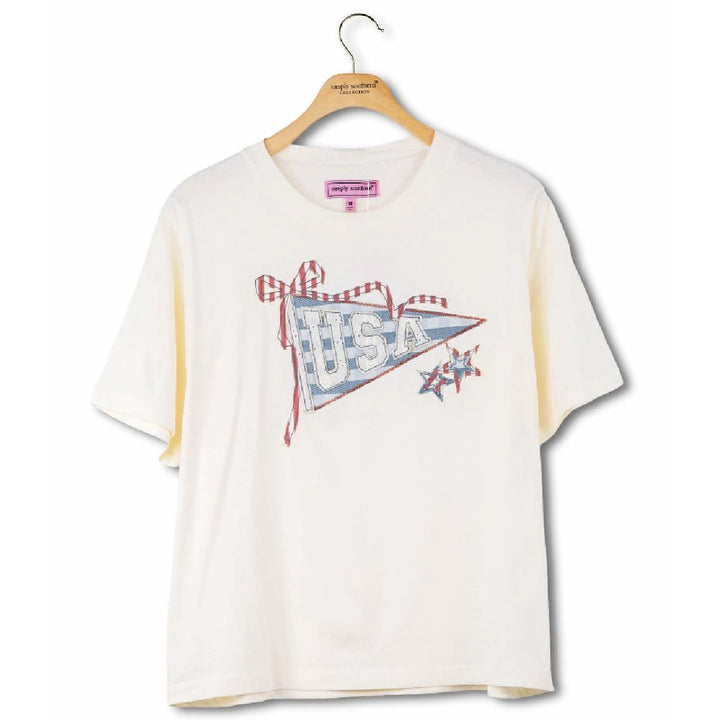 Simply Southern USA Applique Tee - 4th of July Shirt