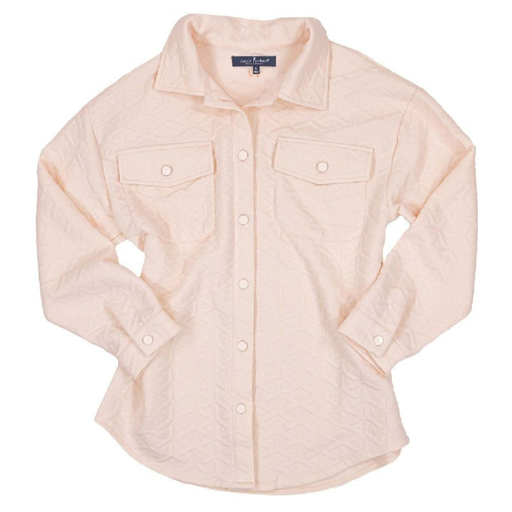 Simply Southern Cream Quilted Shacket