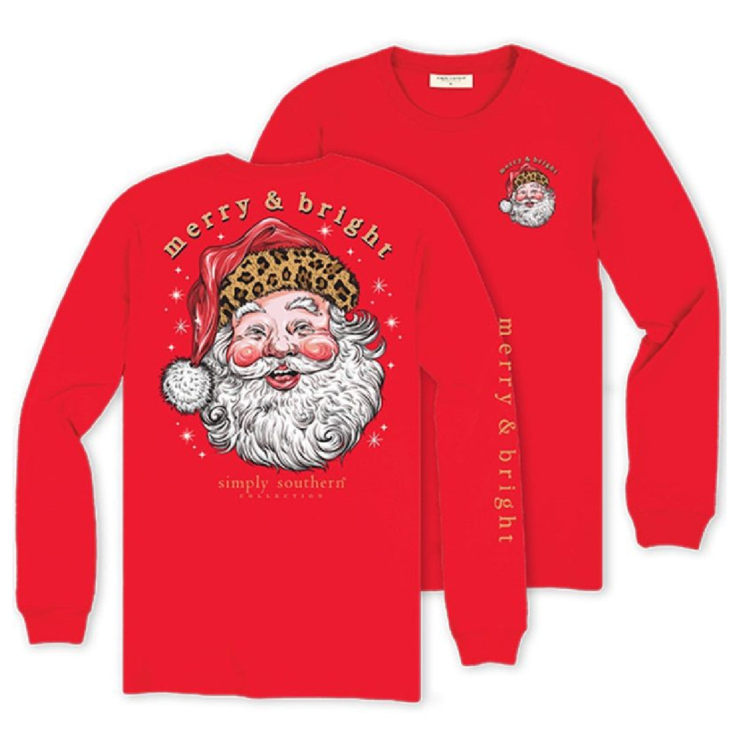 Simply Southern Christmas Santa Long Sleeve T-shirt