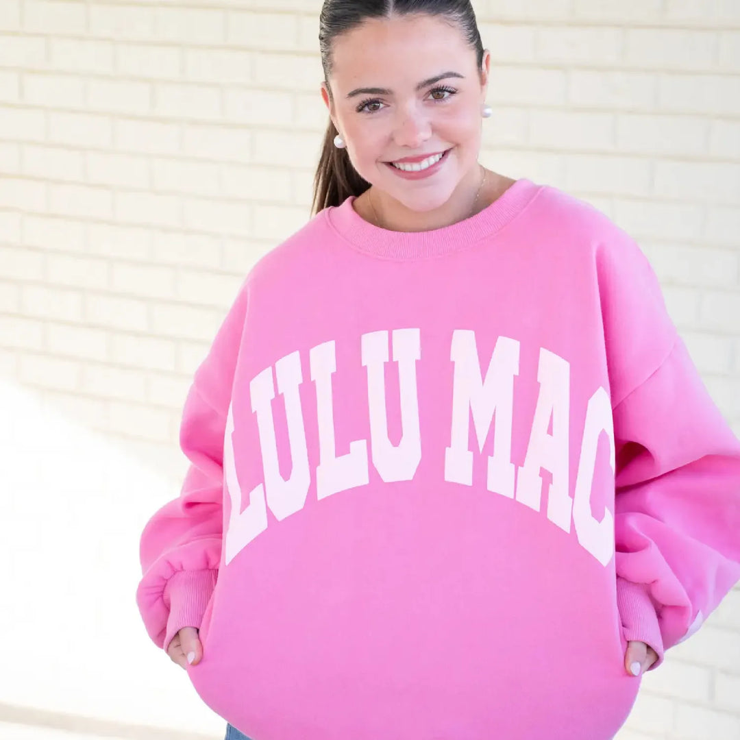 Lulu Mac Pink and Light Pink Puff Sweatshirt