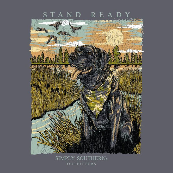 Simply Southern Stand Ready Mineral Wash Dog Graphic T-shirt