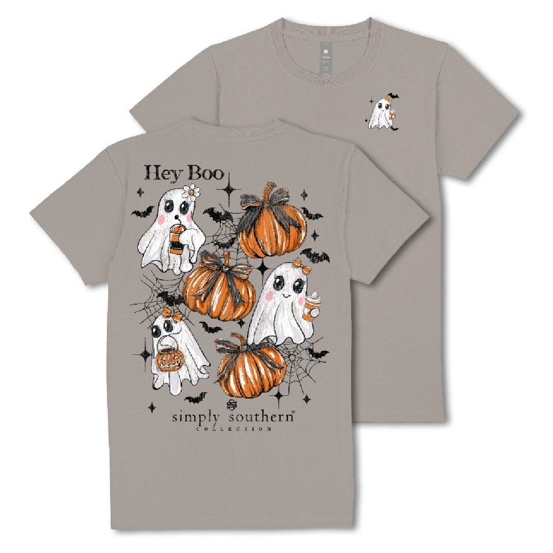 Simply Southern Hey Boo Ghost Halloween T-shirt