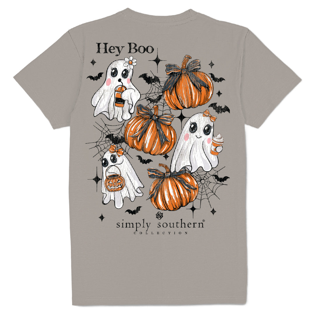 Simply Southern Hey Boo Ghost Halloween T-shirt