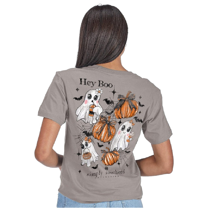 Simply Southern Hey Boo Ghost Halloween T-shirt