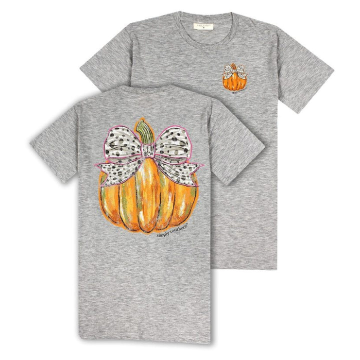 Simply Southern Fall Pumpkin Bow T-shirt