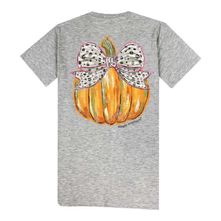 Simply Southern Fall Pumpkin Bow T-shirt