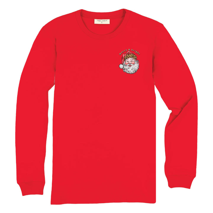 Simply Southern Christmas Santa Long Sleeve T-shirt