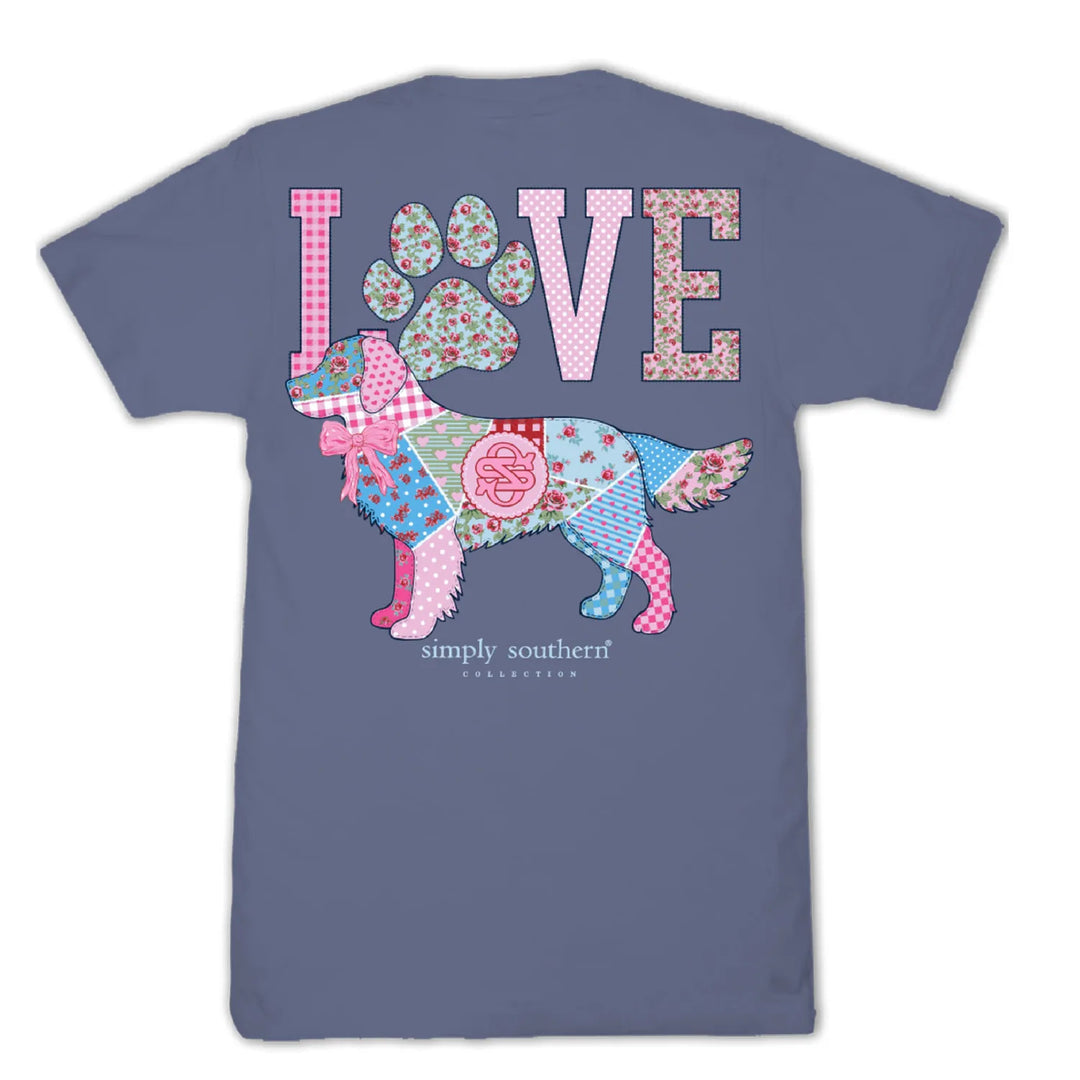 Simply Southern Dog Love Patchwork T-shirt