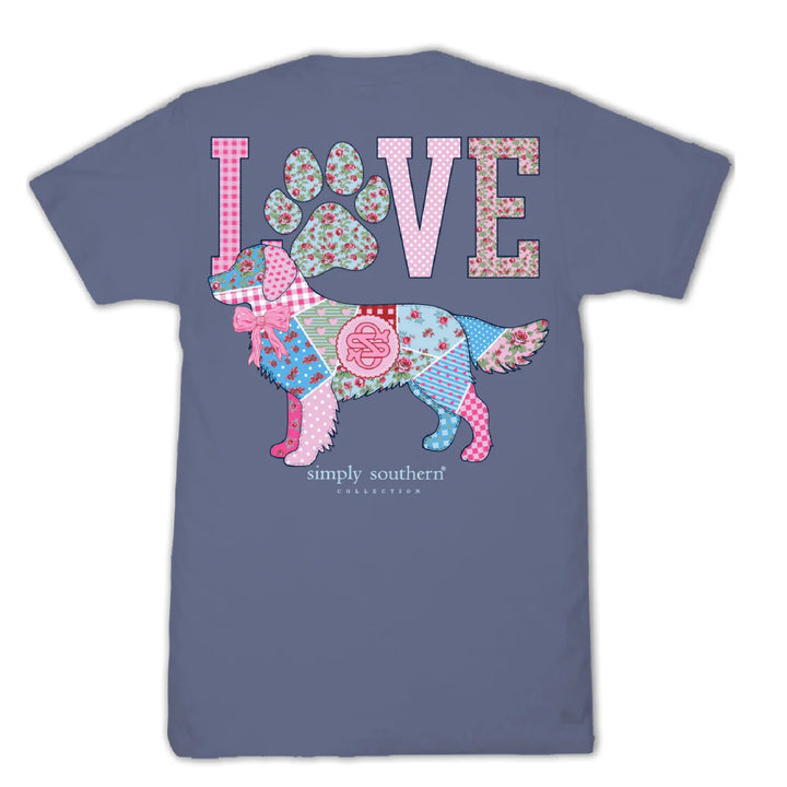 Simply Southern Dog Love Patchwork T-shirt