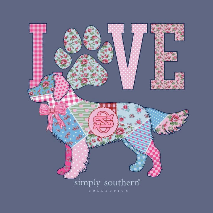 Simply Southern Dog Love Patchwork T-shirt