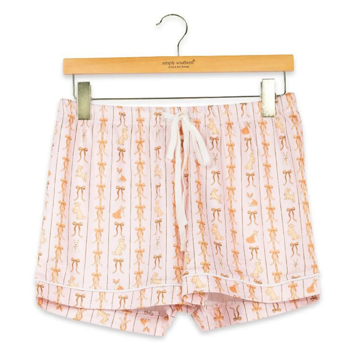 Simply Southern Dog Ribbon Pajama Shorts