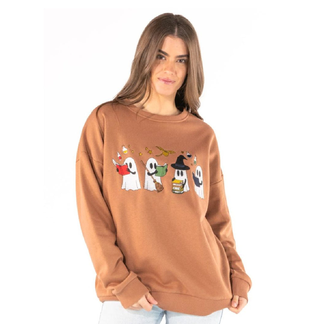 Simply Southern Fall Ghost Embroidered Crewneck