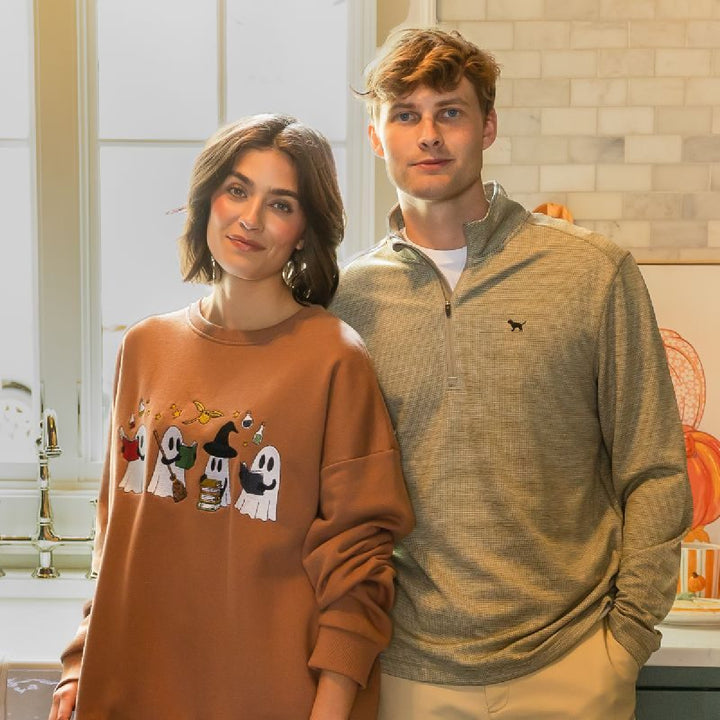 Simply Southern Fall Ghost Embroidered Crewneck