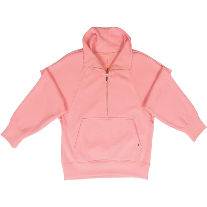 Simply Southern Half Zip Pink Petal Pullover