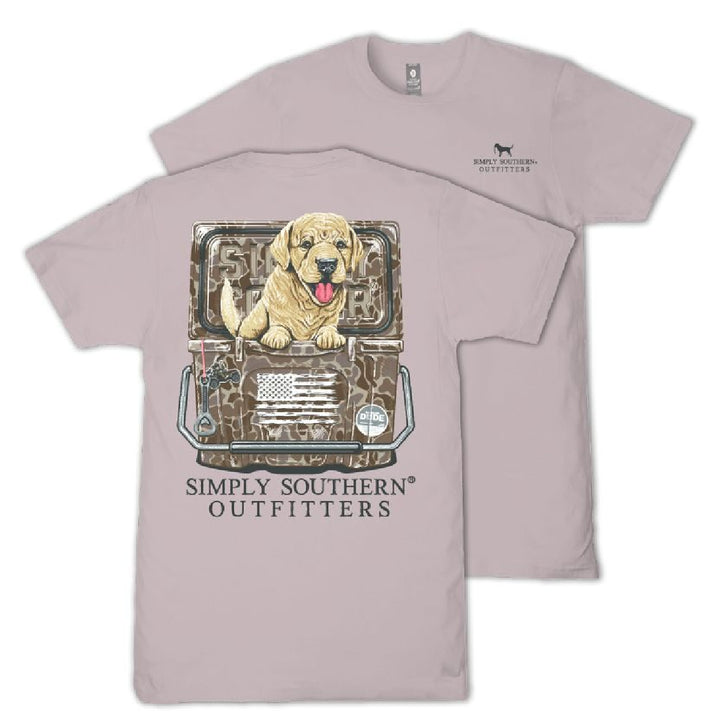 Simply Southern Youth Dog in Camo Cooler Tee