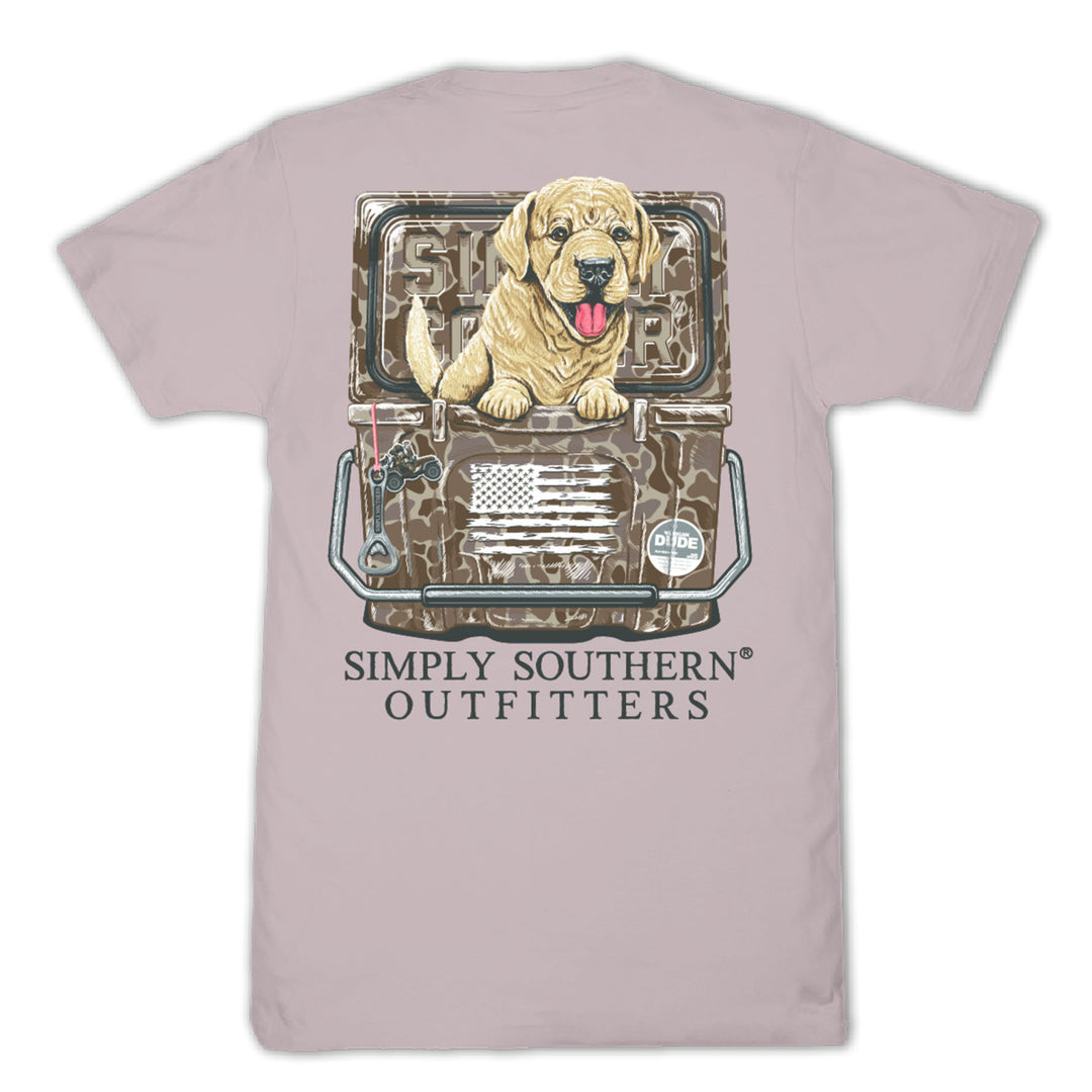 Simply Southern Youth Dog in Camo Cooler Tee