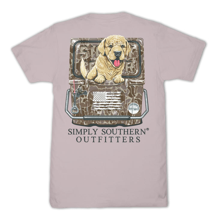 Simply Southern Youth Dog in Camo Cooler Tee