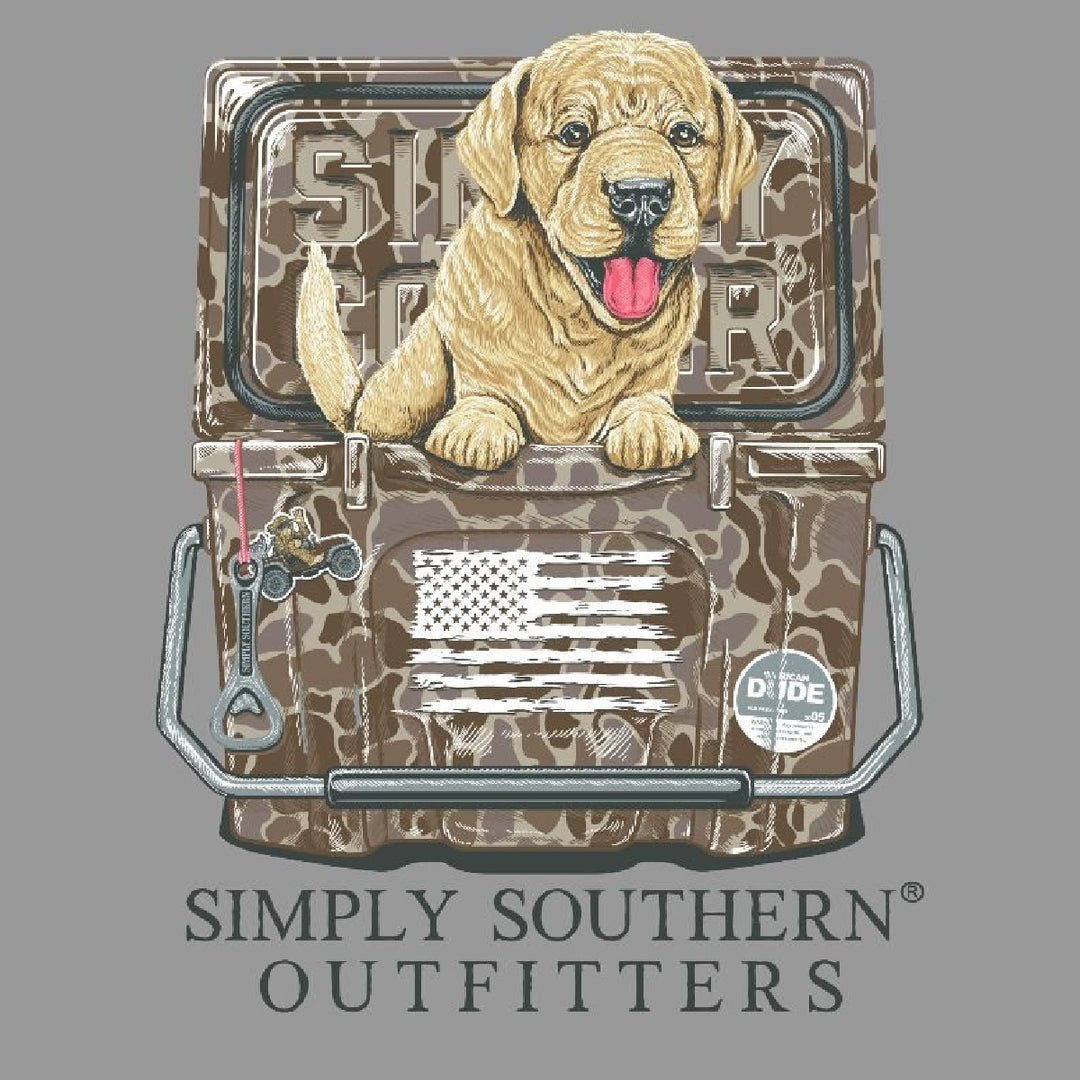 Simply Southern Youth Dog in Camo Cooler Tee