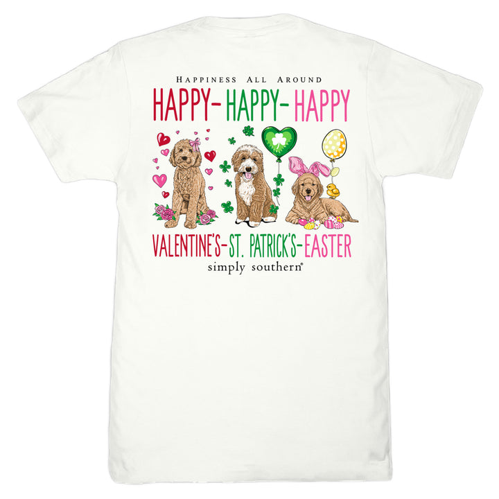Simply Southern Youth Happy Everything Holiday T-shirt