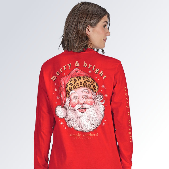 Simply Southern Christmas Santa Long Sleeve T-shirt